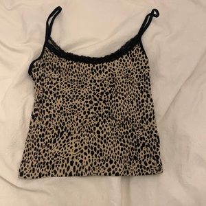 Leopard print tank top